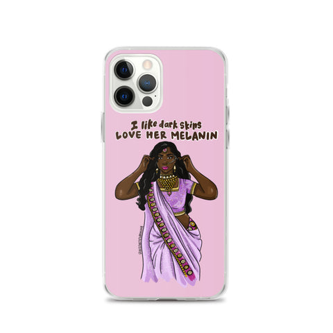 I Like Dark Skins, Love Her Melanin - iPhone Case